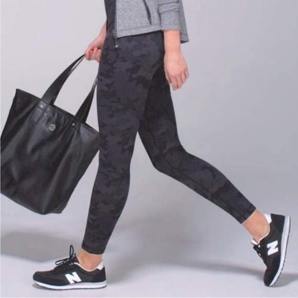 lululemon athletica Black Camo Leggings - Picture 1 of 7